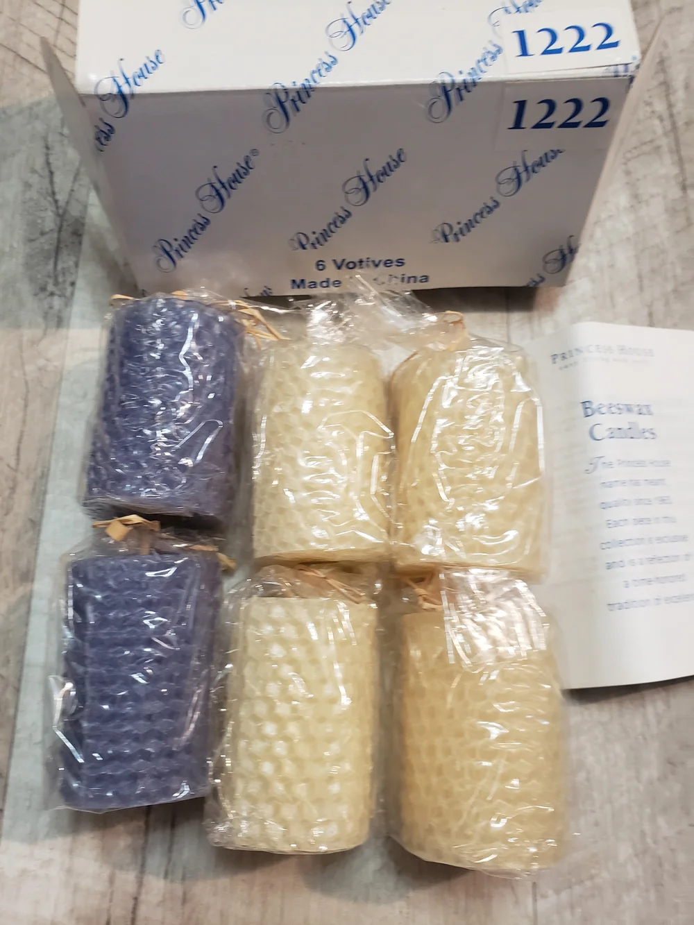 Princess House Beeswax Candle Sets Votives & 5